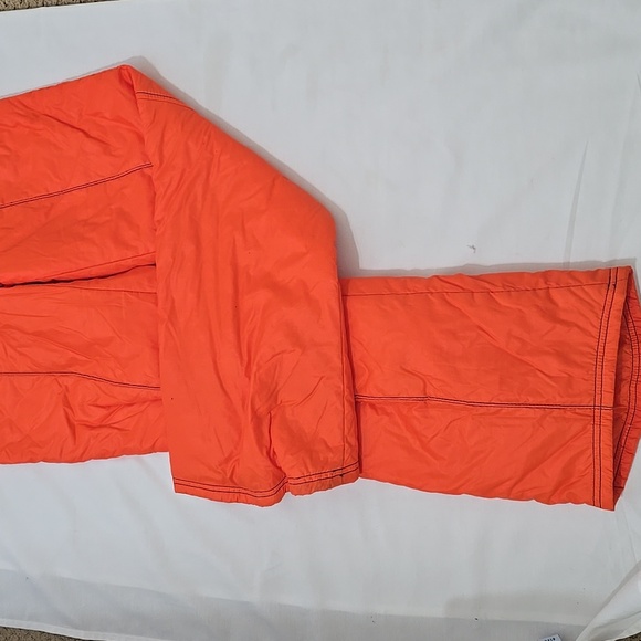 Inssbruck Vintage, Bright Orange Quilted Jacket and Pants Set S - Picture 2 of 13